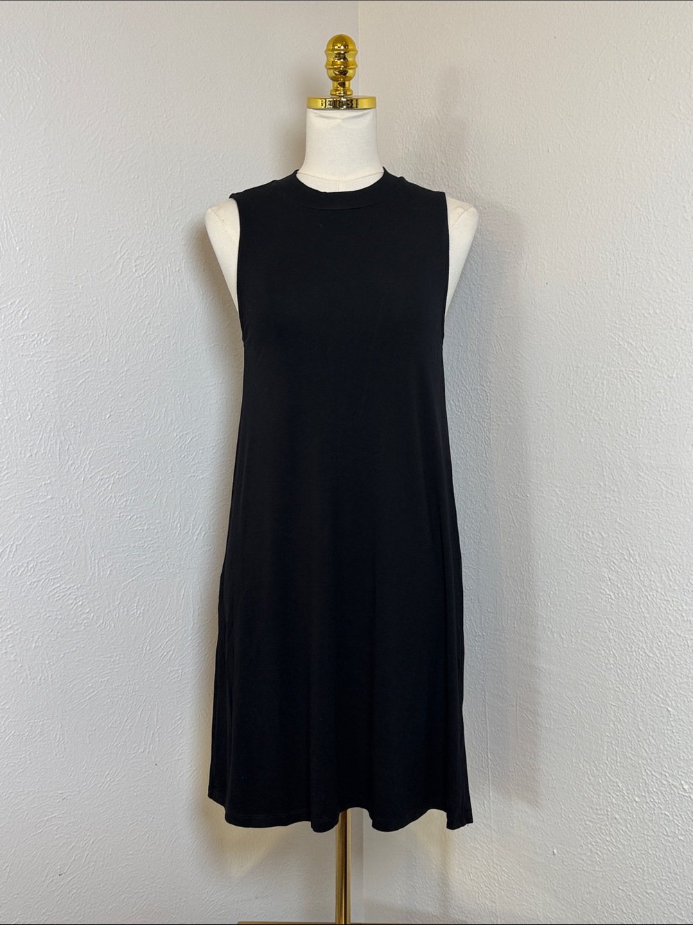 Madewell Sleeveless Shift Dress Black Women's Small